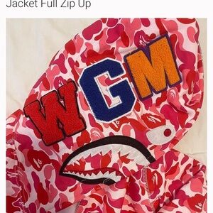 BAPE Bathing Ape Pink Camo Full Zip Jacket those who are in the know, know!!